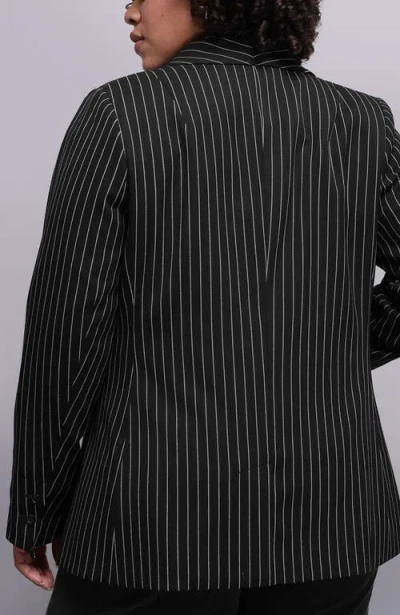 Wildfang The Empower Pinstripe Tux Blazer In Multi