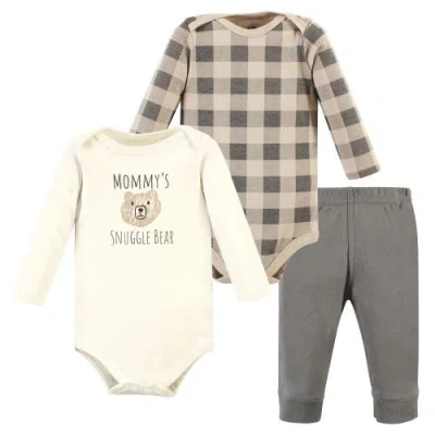 Hudson Baby Cotton Bodysuit And Pant Set In Neutral