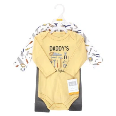 Hudson Baby Coordinated 3-piece Outfit With Long-sleeve Bodysuit & Pants In Multi