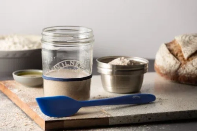 Kilner Sourdough Starter Set, 2 Glass Jars With Spatula And Measuring Markers In Multi