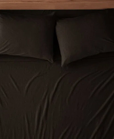Pact Organic Favorite Tee Jersey Sheet Set In Brown