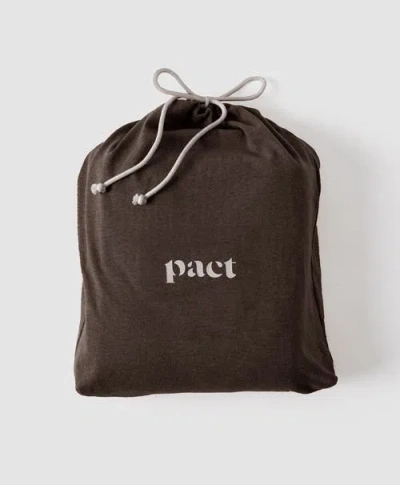 Pact Organic Favorite Tee Jersey Sheet Set In Brown