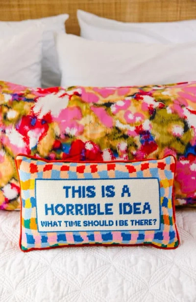 Furbish Needlepoint Pillow In Multi