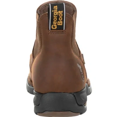 Georgia Boot Slipresistant Waterproofchelsea Work Boot In Brown