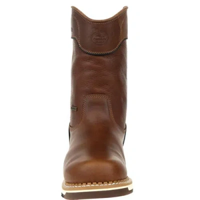 Georgia Boot Waterproof Amp Lt Wedge Pull On Work Boot In Brown