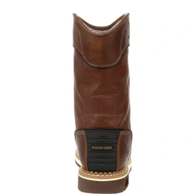 Georgia Boot Waterproof Amp Lt Wedge Pull On Work Boot In Brown