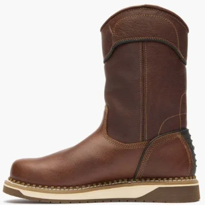 Georgia Boot Waterproof Amp Lt Wedge Pull On Work Boot In Brown