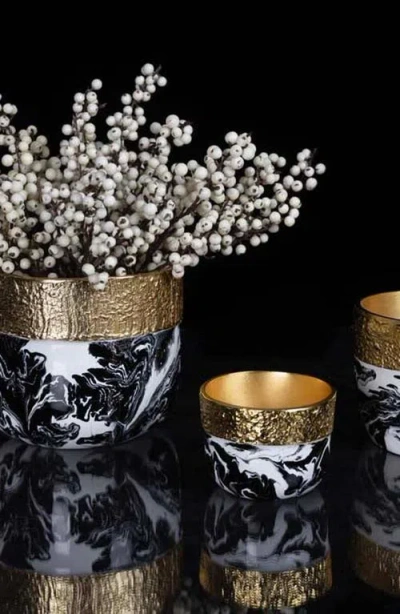 Lunares Bianco Nero Cache Pots In White