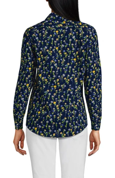 Lands' End Plus Size No Iron Button Front Shirt