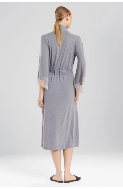 Natori Luxe Shangri-la Robe In Gray