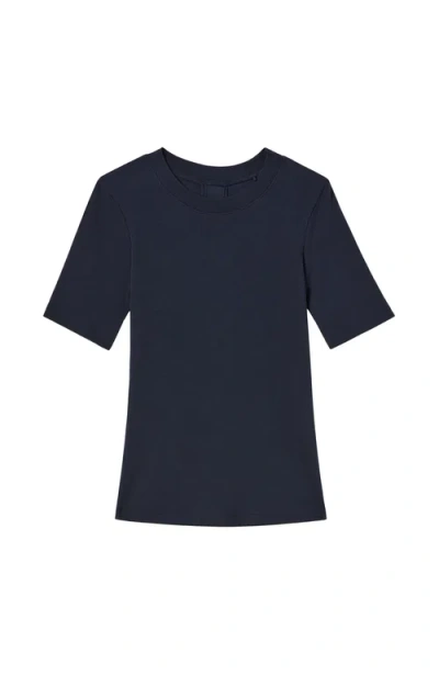 M.m.lafleur Blanche Button-back Top In Blue