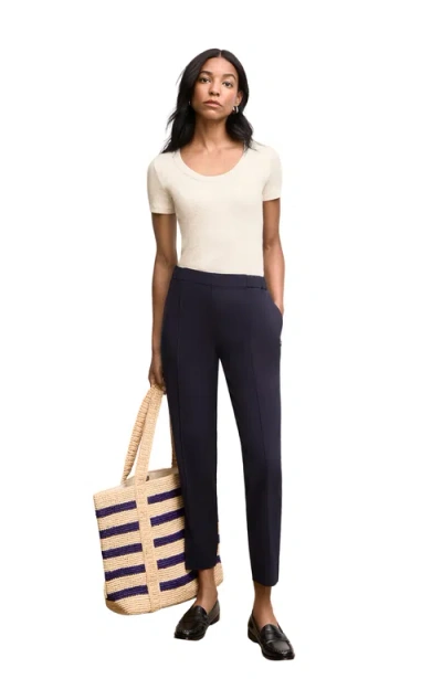 M.m.lafleur M. M.lafleur Avi Scoopneck Organic Ribbed Pima Cotton T-shirt In Neutral