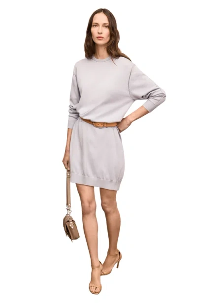 M.m.lafleur M. M.lafleur Cotton Silk Knit Eve Sweater Dress In White