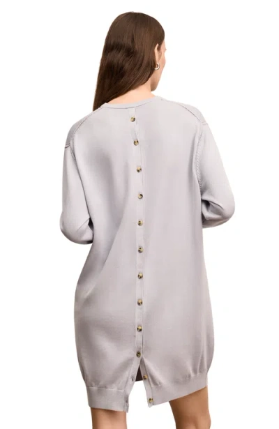 M.m.lafleur M. M.lafleur Cotton Silk Knit Eve Sweater Dress In White