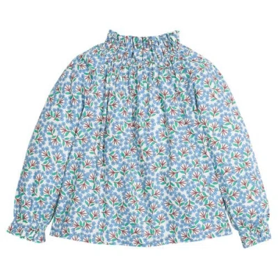 Bisby Kids' Floral Tory Top In Blue