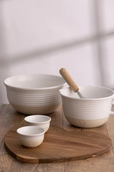 Mason Cash Rustic Charm Measuring Spoons, Set Of 3 Stoneware Spoons In Multi