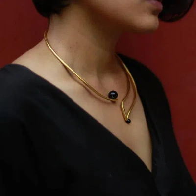 Dotto Objects Swara Necklace In Gold