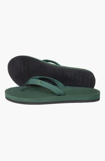Indosole Responsibly-made Tire Sole Easy Living Flip Flops In Green