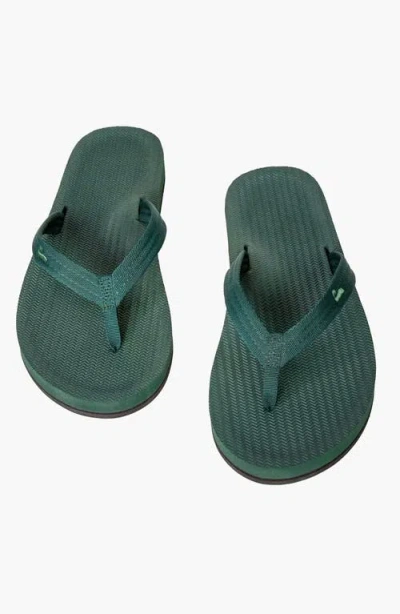 Indosole Responsibly-made Tire Sole Easy Living Flip Flops In Green