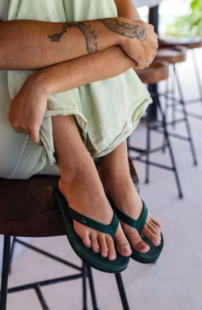 Indosole Responsibly-made Tire Sole Easy Living Flip Flops In Green