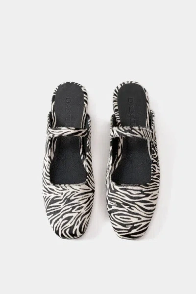 Dante Leather Ballerinas Mara Zebra In Black