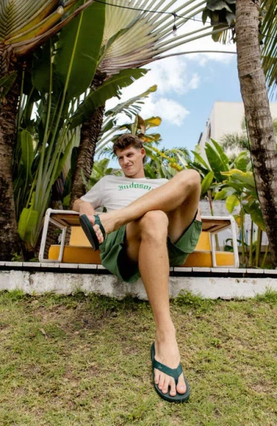 Indosole Responsibly-made Tire Sole Easy Living Flip Flops In Green