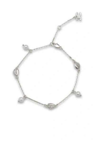 Classicharms Lucia Shell Whisper Anklet In Metallic