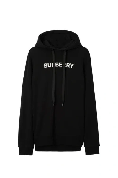 Burberry Black Cotton Sweatshirt In Black
