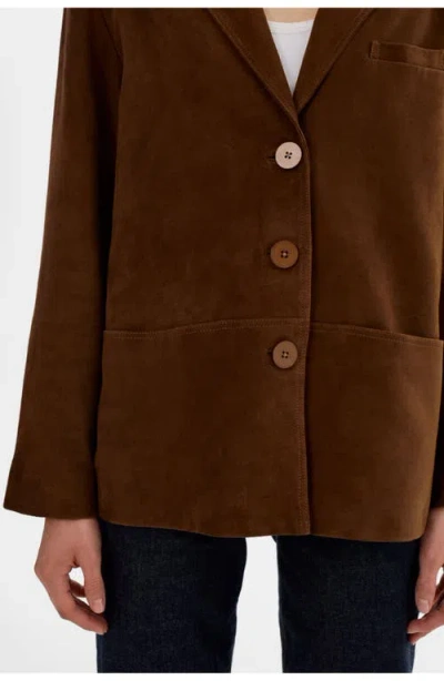 Lamarque Tori | Suede Blazer Jacket In Brown