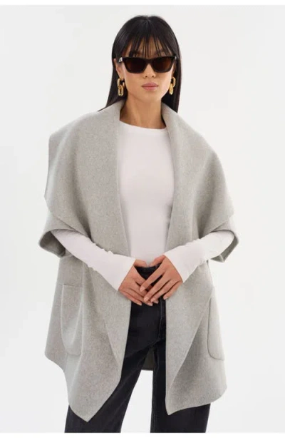Lamarque Penelope | Double Face Wool Coat In Gray