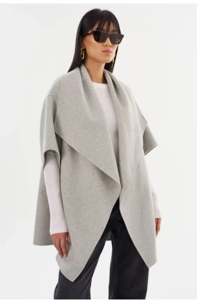 Lamarque Penelope | Double Face Wool Coat In Gray