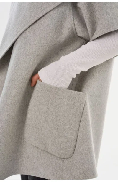 Lamarque Penelope | Double Face Wool Coat In Gray