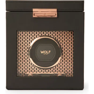 Wolf Axis Single Watch Winder With Storage In Gold
