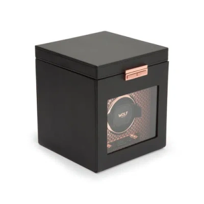Wolf Axis Single Watch Winder With Storage In Gold