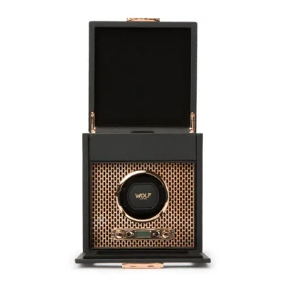 Wolf Axis Single Watch Winder With Storage In Gold
