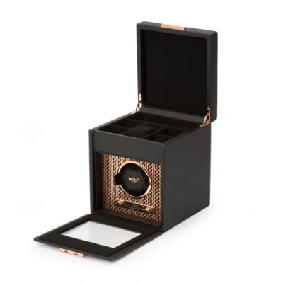 Wolf Axis Single Watch Winder With Storage In Gold