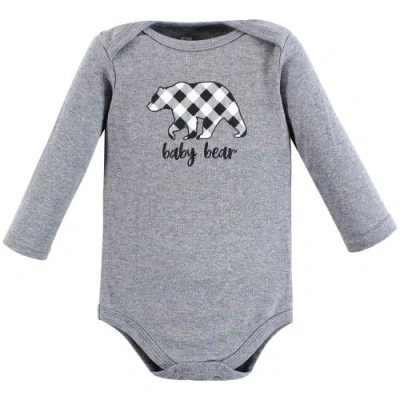Hudson Baby Five-piece Collection Of Long-sleeve Cotton Bodysuits In Multi
