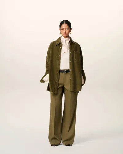 Ami Alexandre Mattiussi Ami Paris Men Cotton Overshirt In Green