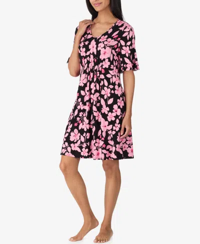 Ellen Tracy Women's V-neck Flutter Sleeve Tunic In Pink