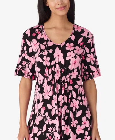 Ellen Tracy Women's V-neck Flutter Sleeve Tunic In Pink