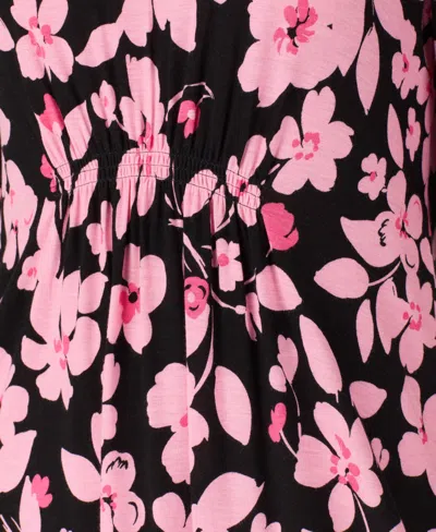 Ellen Tracy Women's V-neck Flutter Sleeve Tunic In Pink