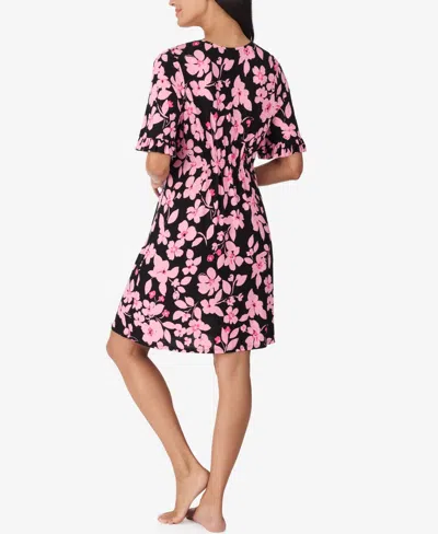 Ellen Tracy Women's V-neck Flutter Sleeve Tunic In Pink