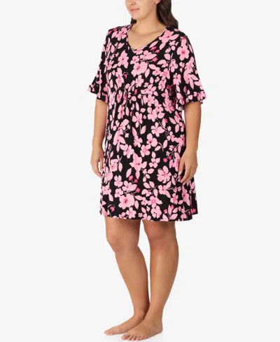 Ellen Tracy Women's V-neck Flutter Sleeve Tunic In Pink