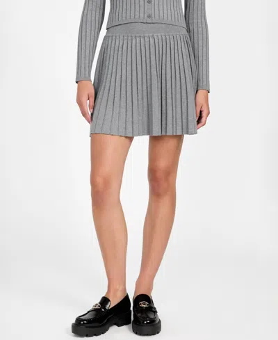 Guess Women's Pleated Miranda Sweater Skirt In Gray