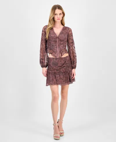 Guess Women's Seiah Mini Skirt In Brown