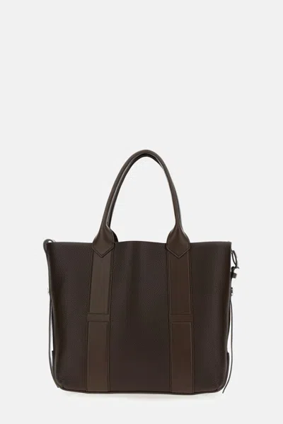 Hogan Script Shopping Medium In Brown
