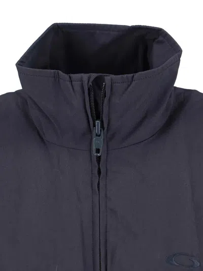 Balenciaga Lightweight Black Icon Jacket In Blue