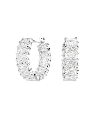 Swarovski Matrix Hoop Earrings In Metallic