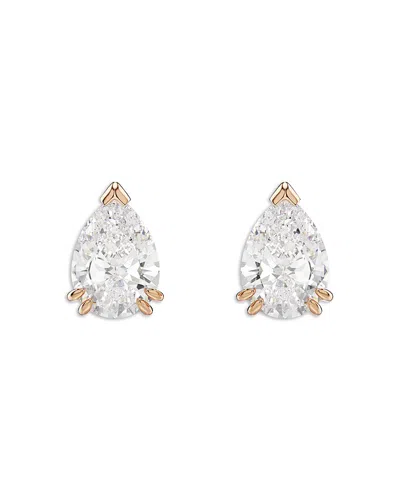 Swarovski Stilla Stud Earrings In White