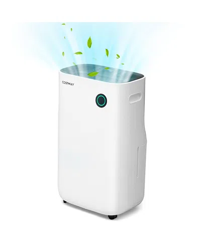Costway 4500 Sq. Ft Dehumidifier For Home & Basements, 73-pint Quiet Dehumidifier With 5 Modes In White